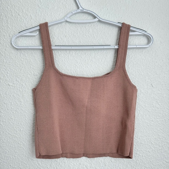 ASTR Milano sweater cropped tank in mauve pink size M - Picture 5 of 6